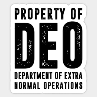 Property Of DEO Sticker